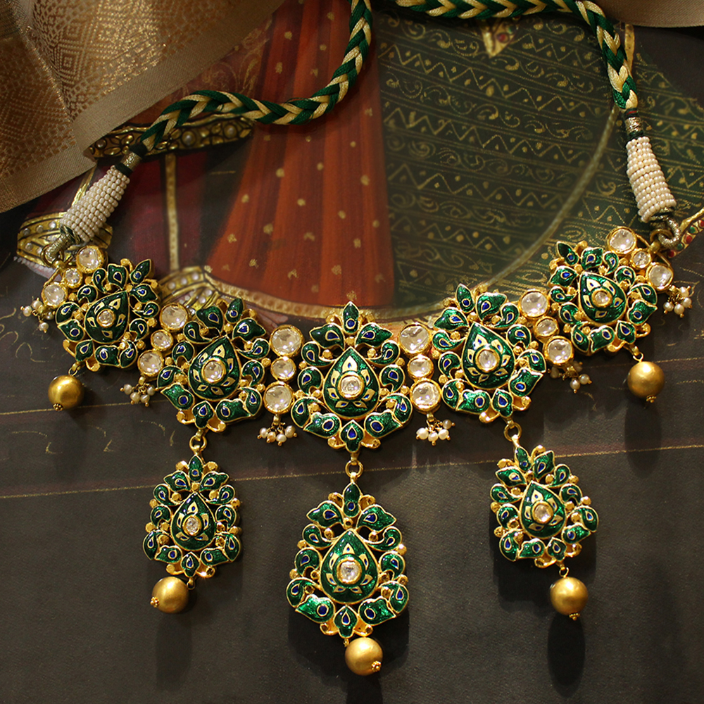 IENA gren jewelry brown Diamond K18 The Emerald Bride Earrings