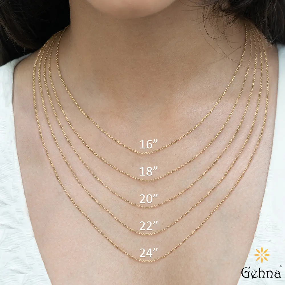 Shop Simple Elegance 18K Gold Chain for Women Gehna