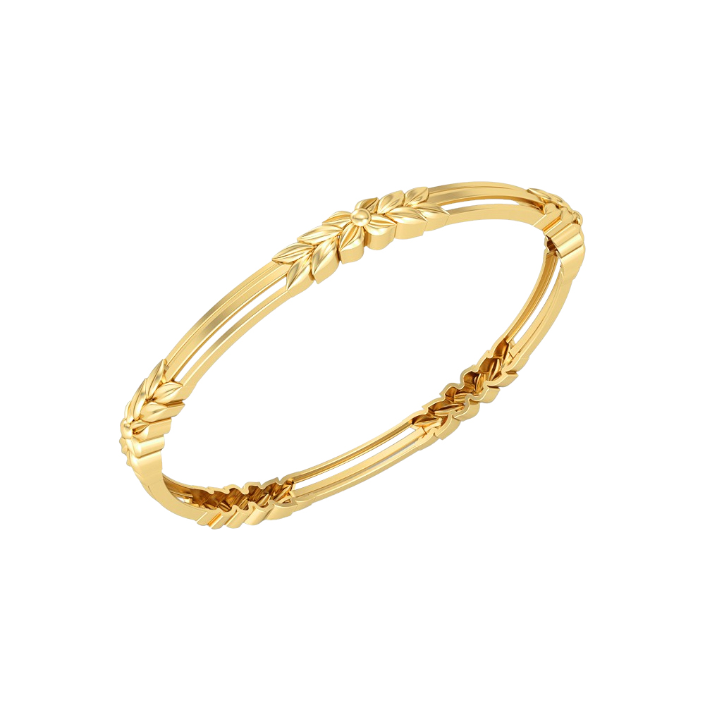 Shop Exquisite 22K Yellow Gold Bangle for Women Gehna - Main Image
